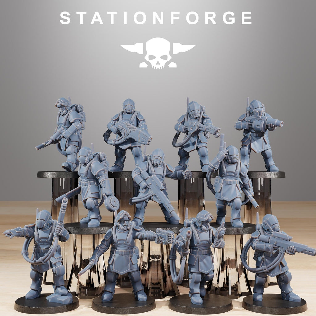 RoyalGuard Commandos 11 models  - in 12k - by Station Forge