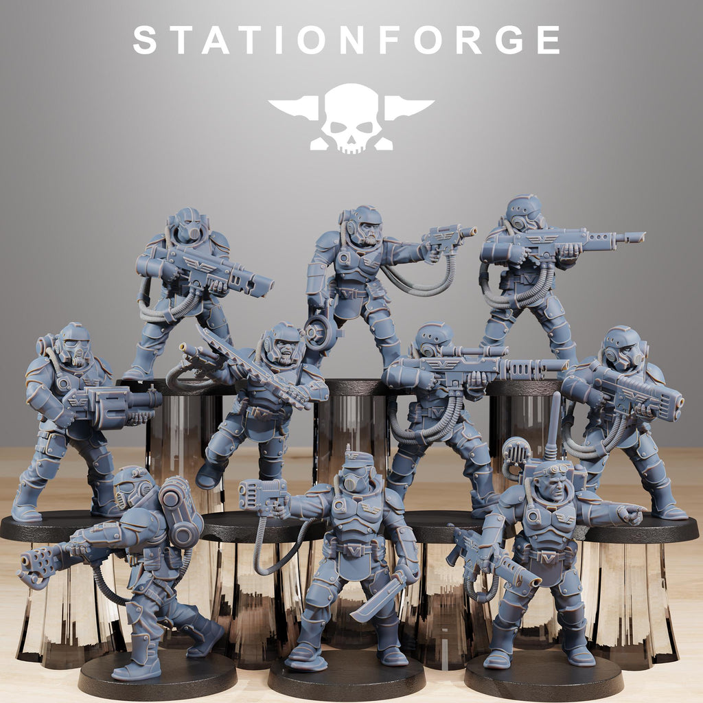Vaskar Commandos  10 models  - in 12k - by Station Forge