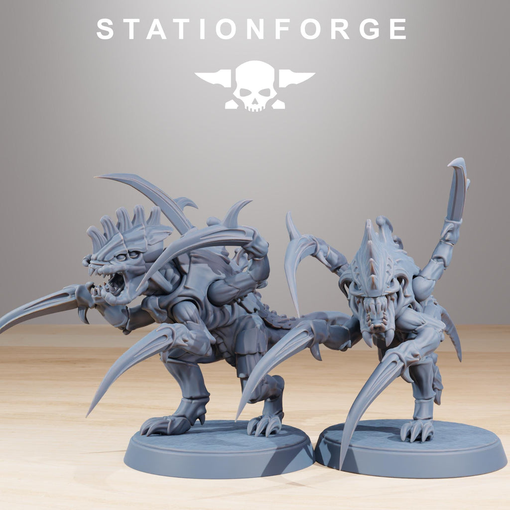 Xenarid Infantry Melee Unit - in 12k - by Station Forge