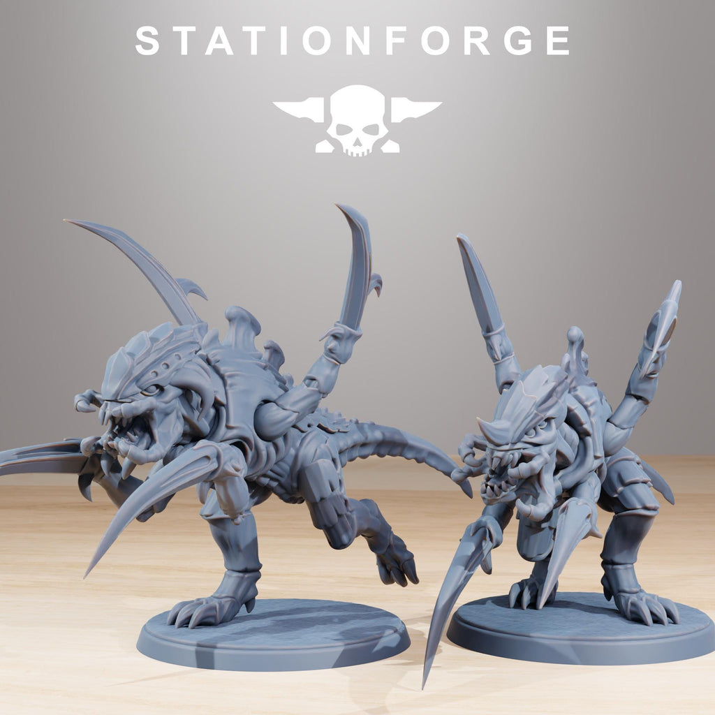 Xenarid Infantry Melee Unit - in 12k - by Station Forge