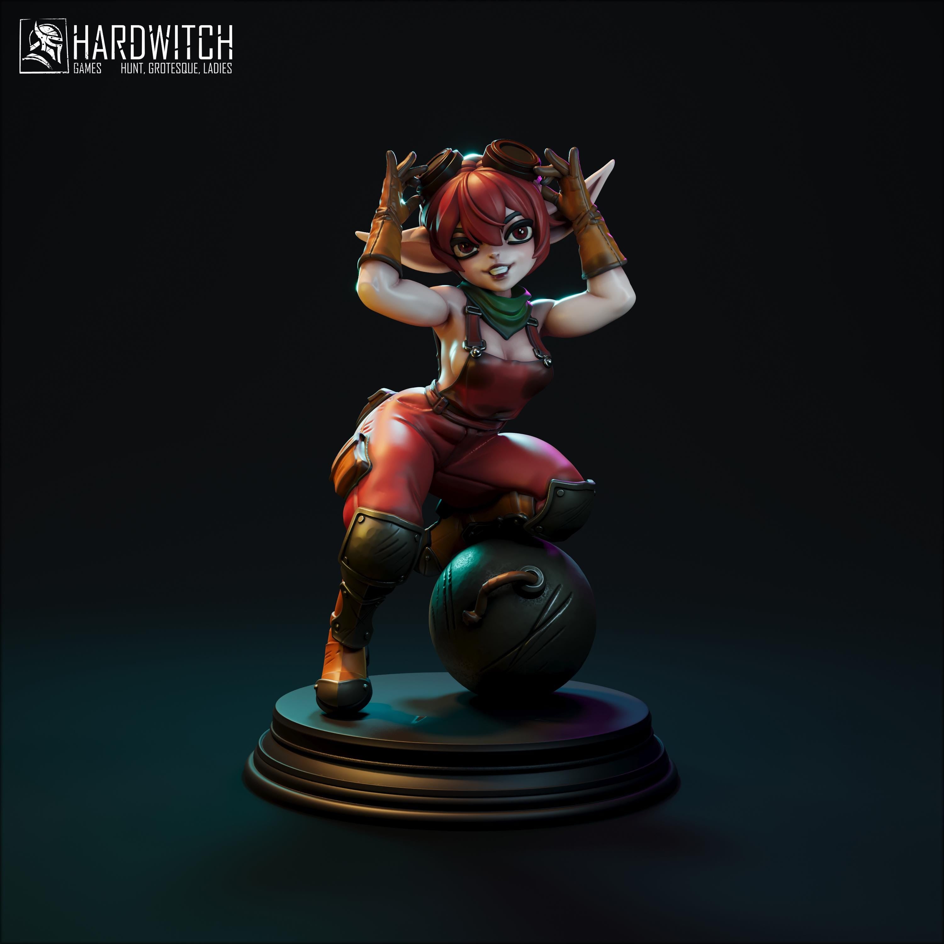 Geina Demolitionist - in 12k - By HardWitch Games miniature
