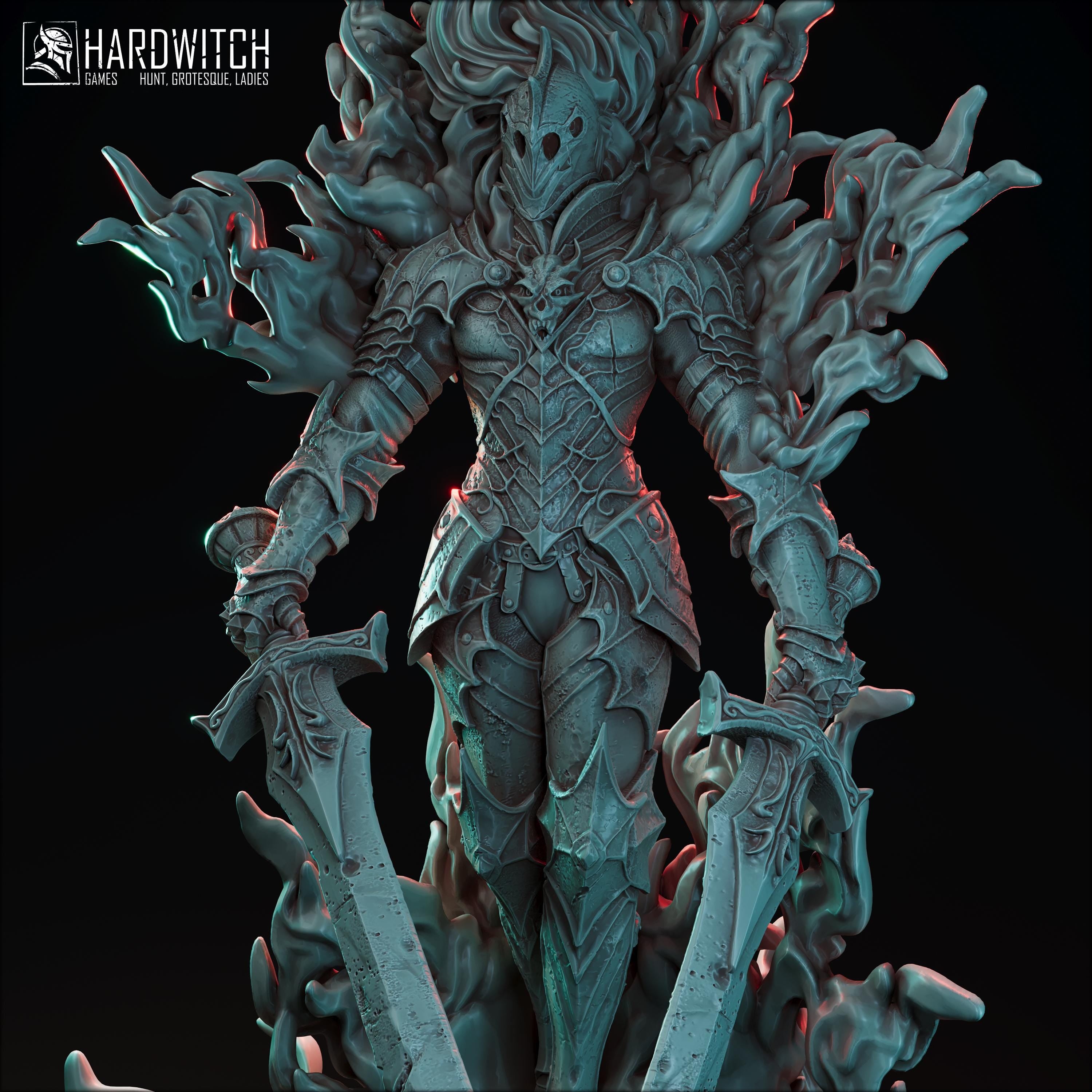 Flame Lord - in 12k - By HardWitch Games miniature