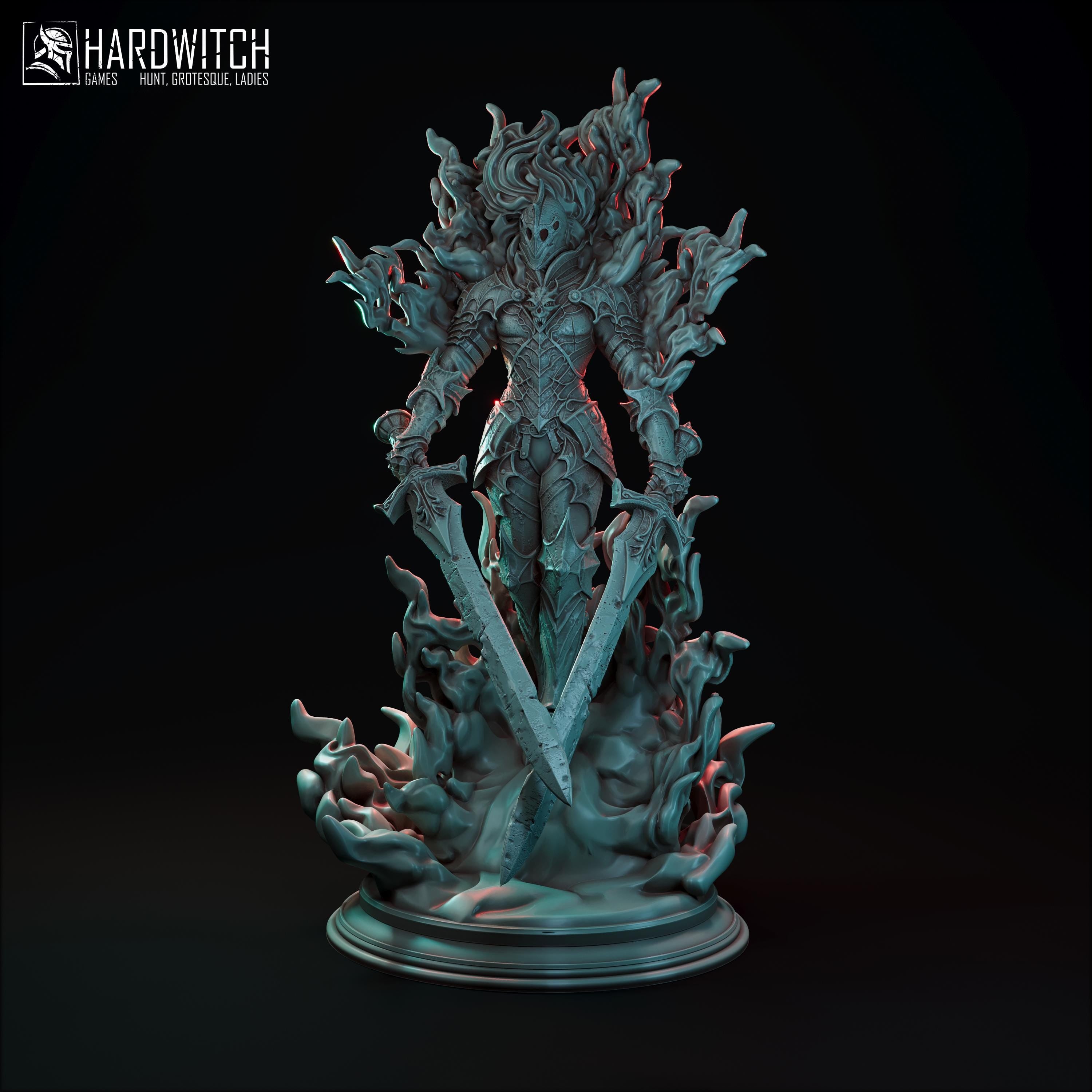 Flame Lord - in 12k - By HardWitch Games miniature