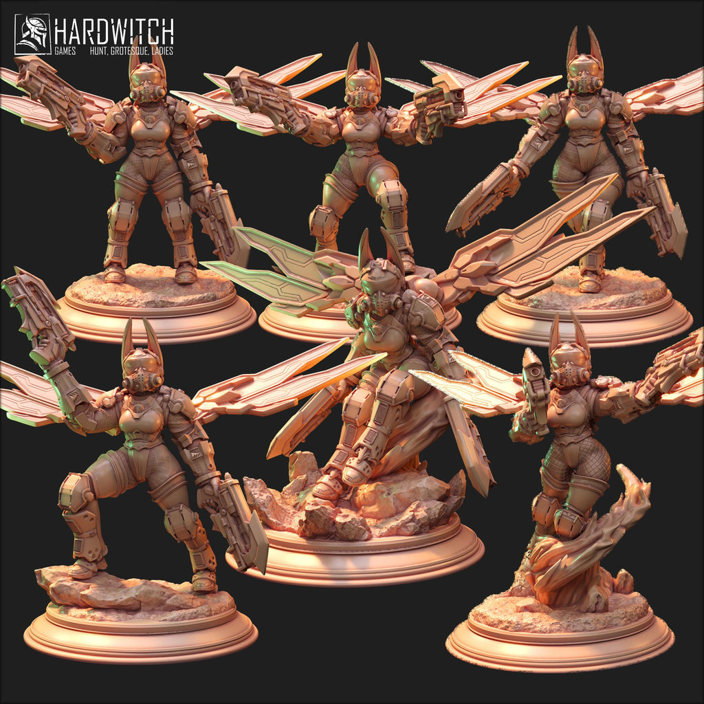 Cybernetic set - in 12k - By HardWitch Games miniature
