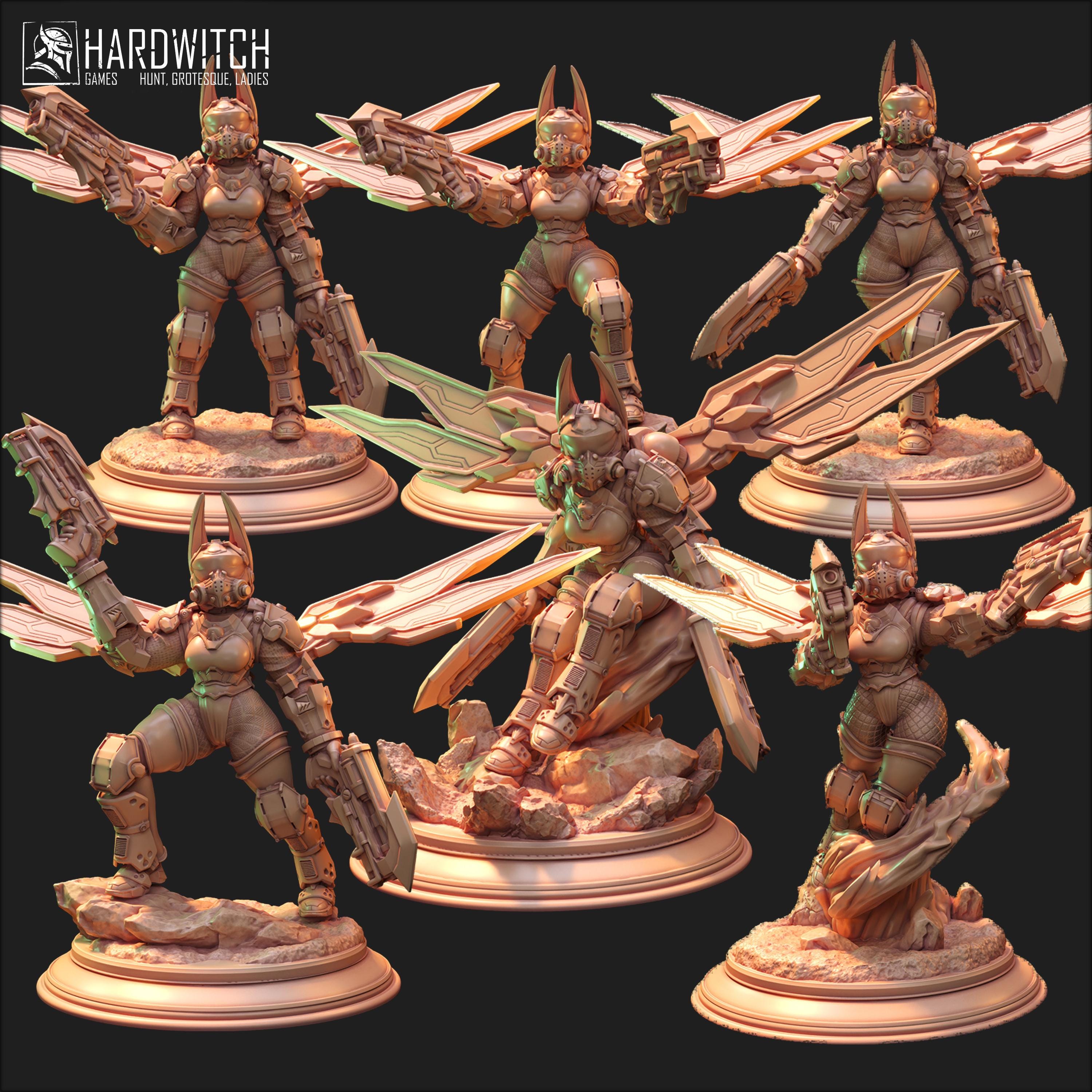 Cybernetic set - in 12k - By HardWitch Games miniature