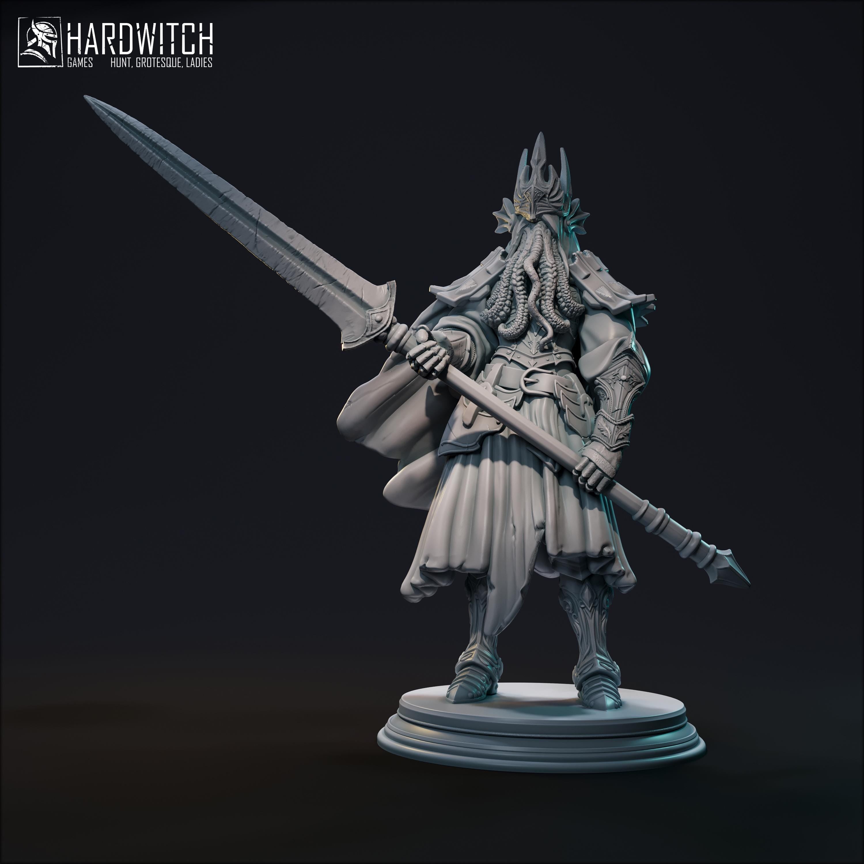 Drowned Knight - in 12k - By HardWitch Games miniature