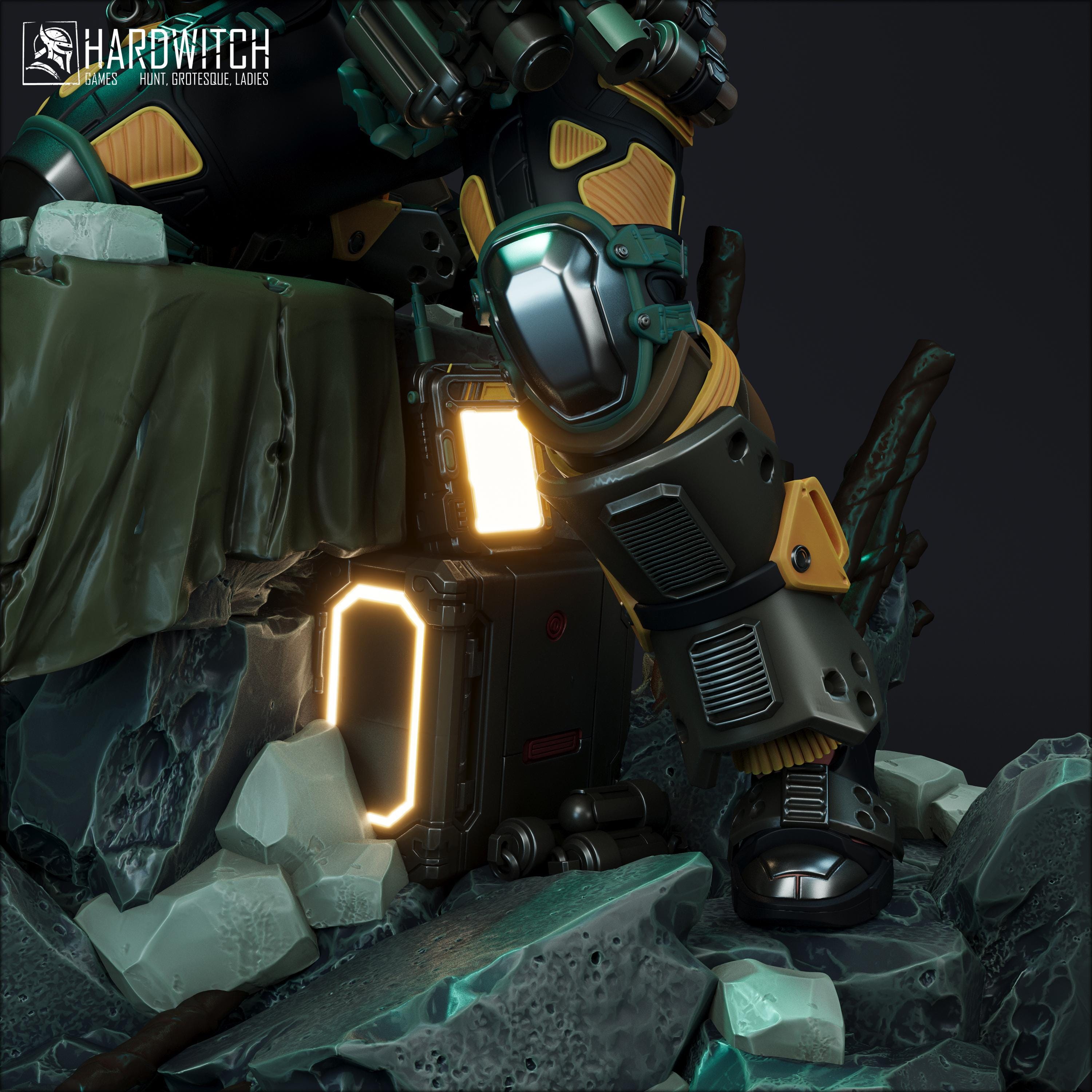 Model Foxtrot - in 12k - By HardWitch Games miniature