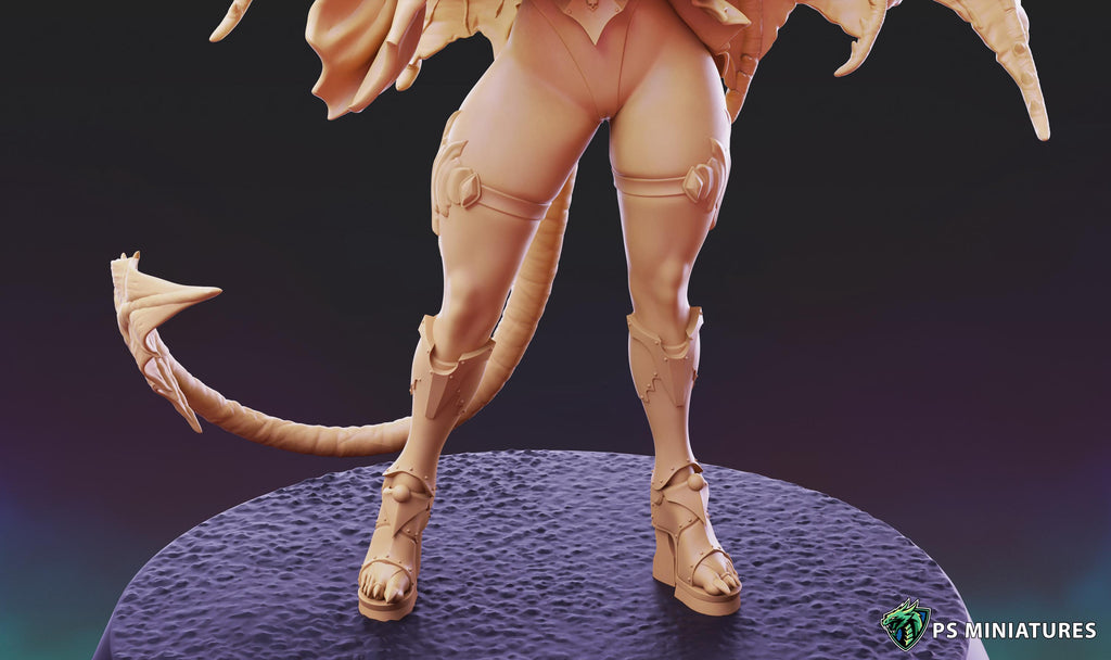 Succubus Girl XL - Pose 4 - 12k Resolution - 40mm Base