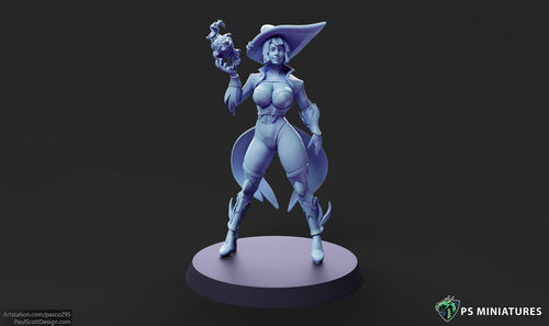 Arcane Witch - Pose 1 - 12k Resolution - 32mm Base