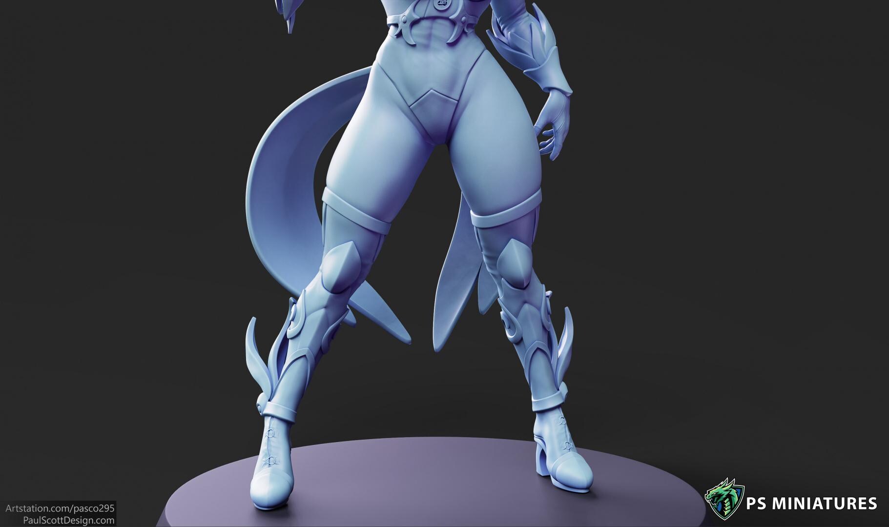 Arcane Witch - Pose 1 - 12k Resolution - 32mm Base