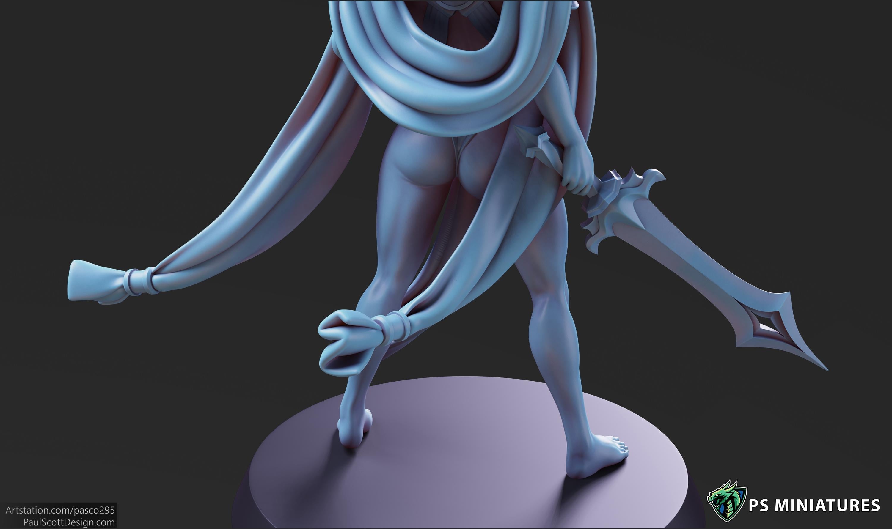 Aztec Warrior - Pose 3 - 12k Resolution - 32mm Base