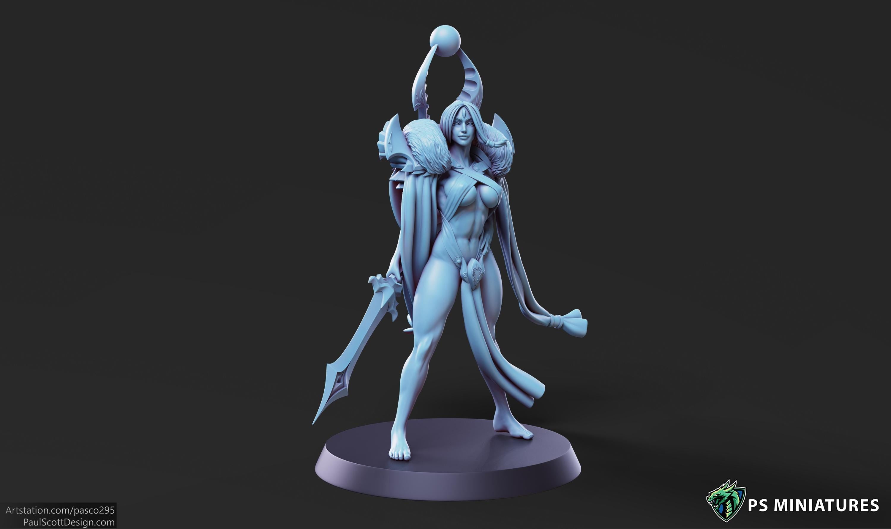 Aztec Warrior - Pose 3 - 12k Resolution - 32mm Base