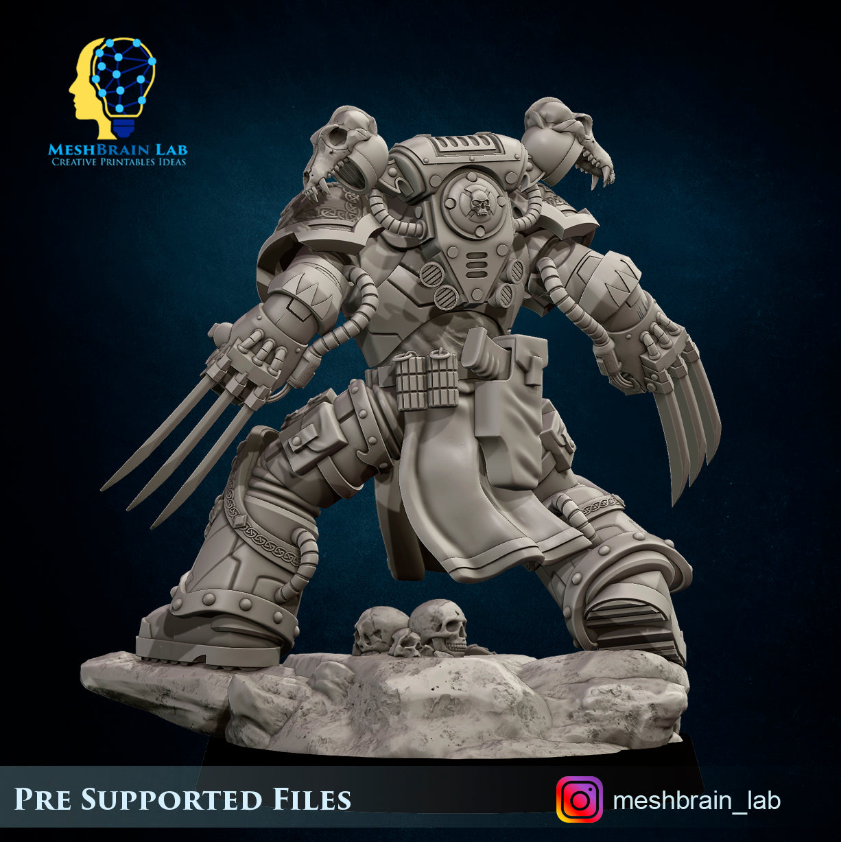 Aesir Champion on 40mm custom base