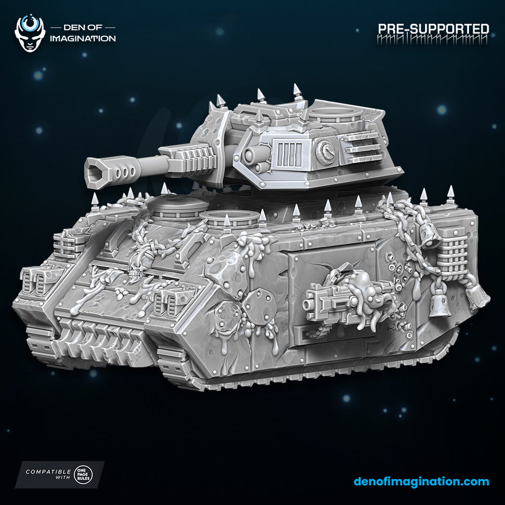 Chaos Plague Battle Tank - 12k Resolution by Wild Mesh