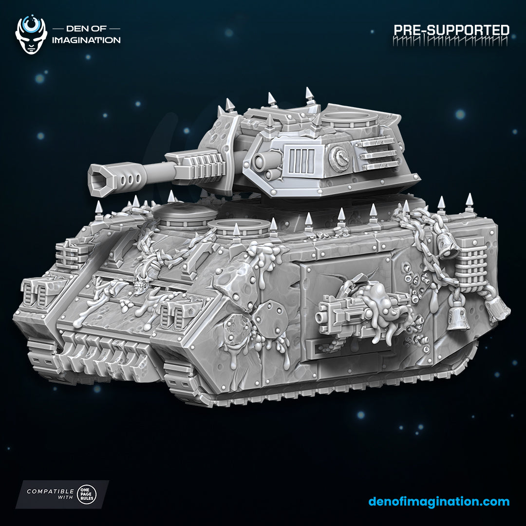 Chaos Plague Battle Tank - 12k Resolution by Wild Mesh