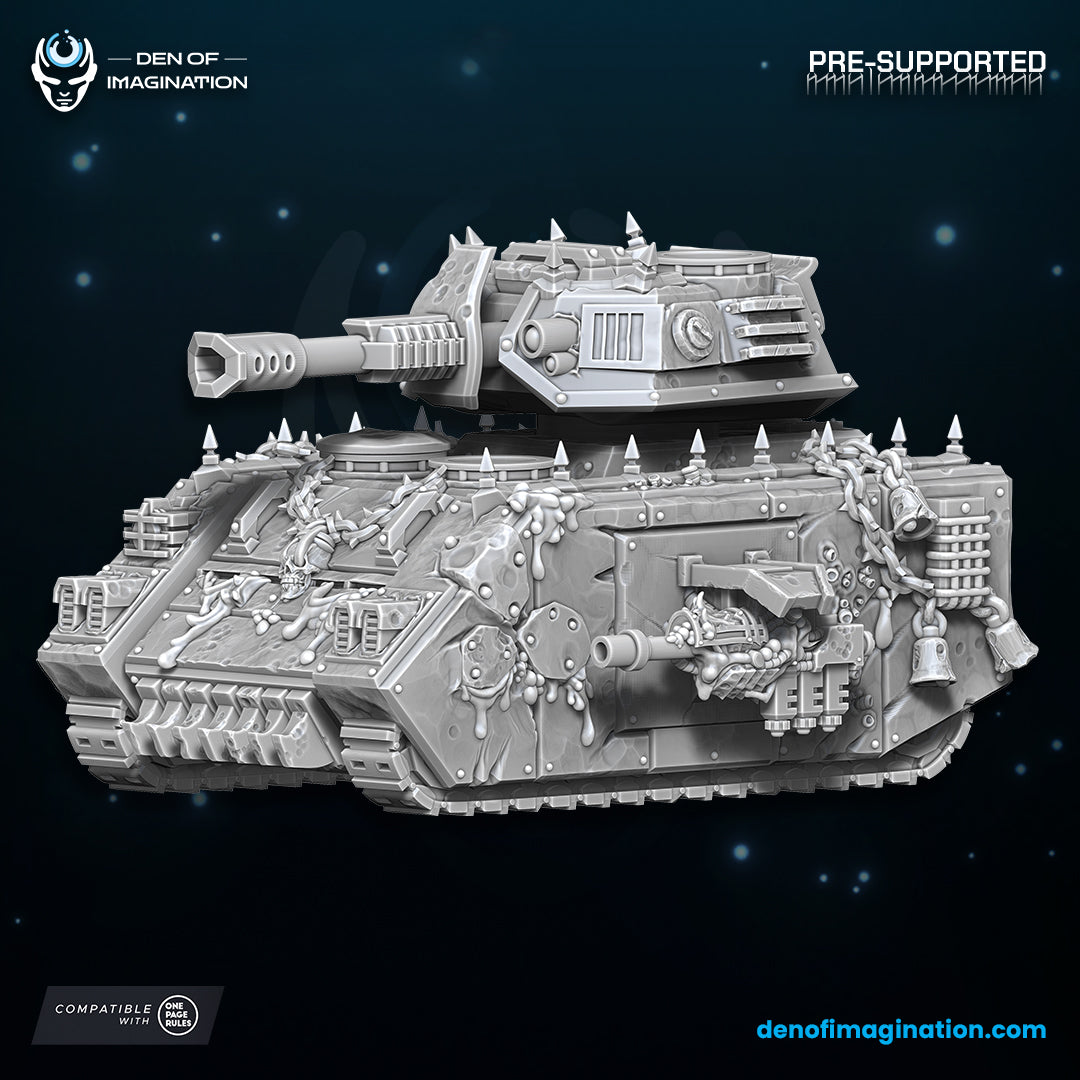 Chaos Plague Battle Tank - 12k Resolution by Wild Mesh