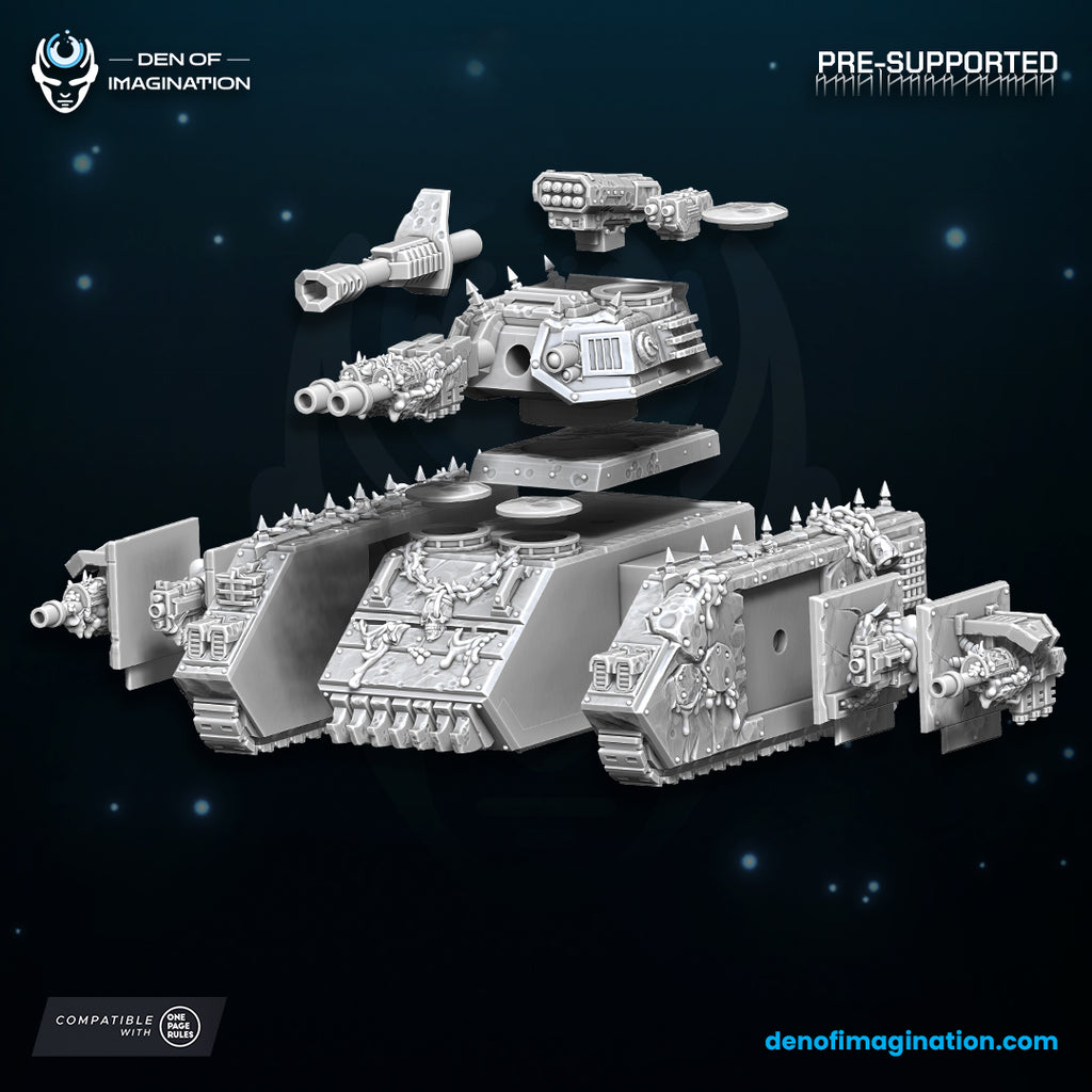 Chaos Plague Battle Tank - 12k Resolution by Wild Mesh