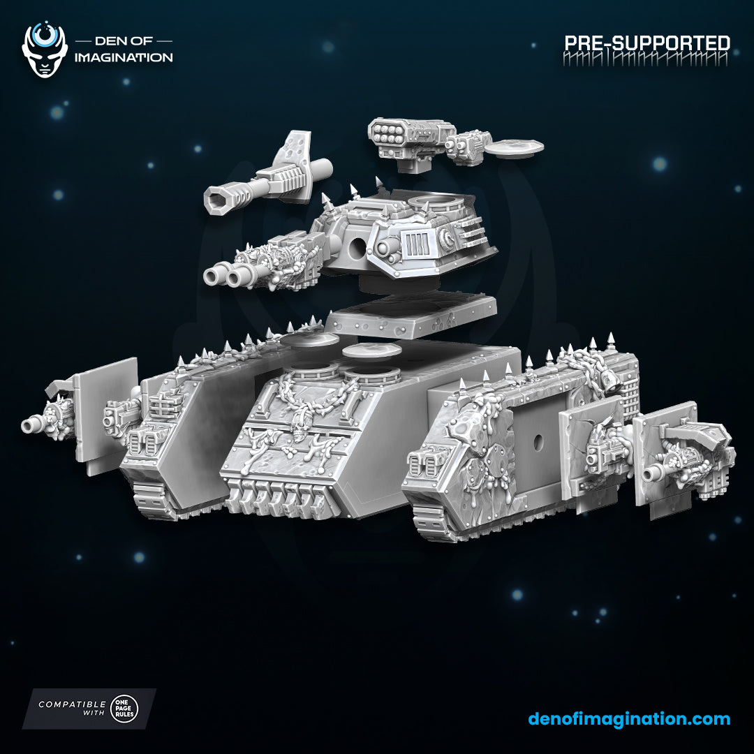 Chaos Plague Battle Tank - 12k Resolution by Wild Mesh